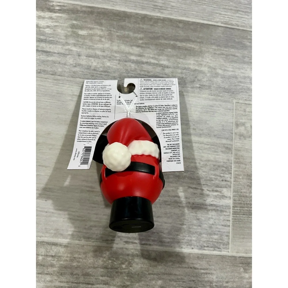 Hallmark Disney Santa‎ Mickey Mouse Light Up Ornament New Rare HTF